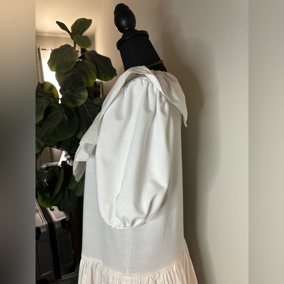English Factory Cream Ruffle Dress - Picture 6 of 14